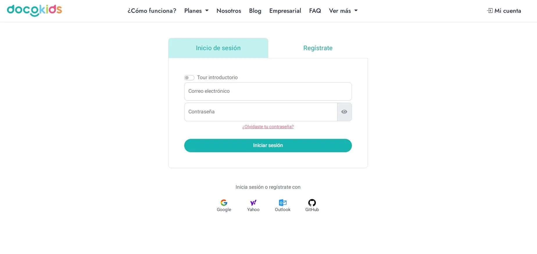 Paso 2 cancelación suscripción - Ingresa con tu usuario y contraseña